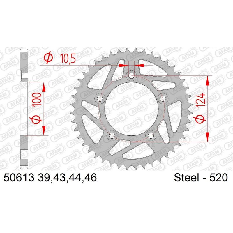 Couronne AFAM acier standard - 520 