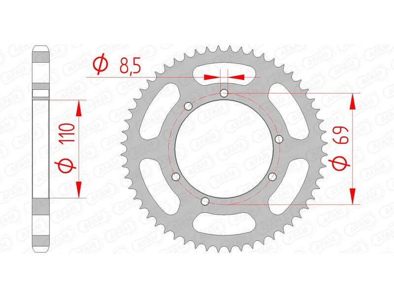 Couronne AFAM acier standard - 428 