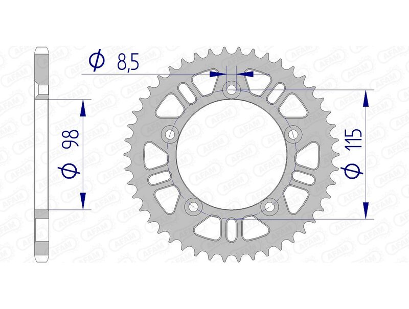 Couronne AFAM aluminium 72101 - 420 