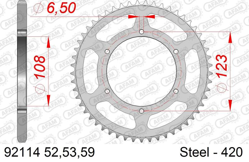 Couronne AFAM acier standard 92114 - 420 