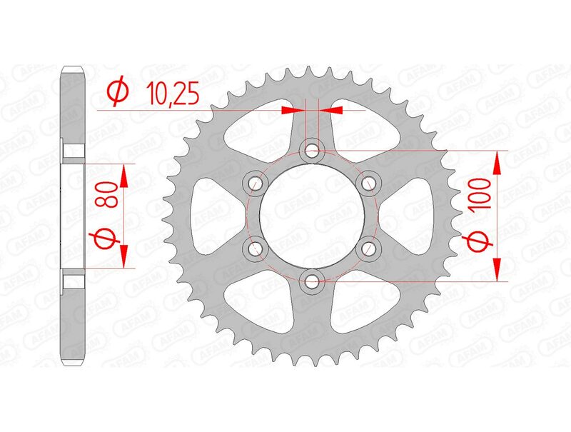 Couronne AFAM acier standard 92666 - 525 