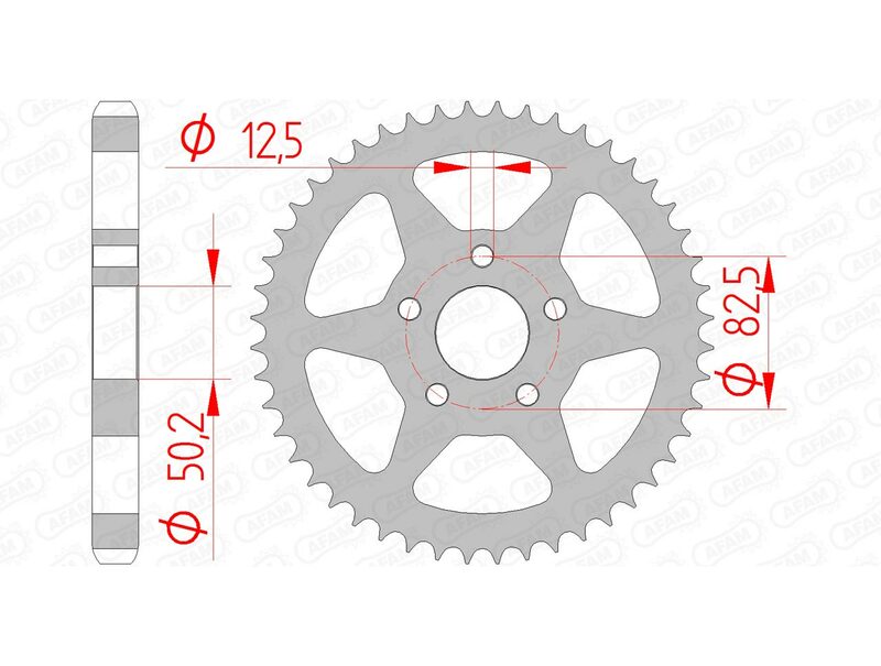 Couronne AFAM acier standard 92803 - 530 