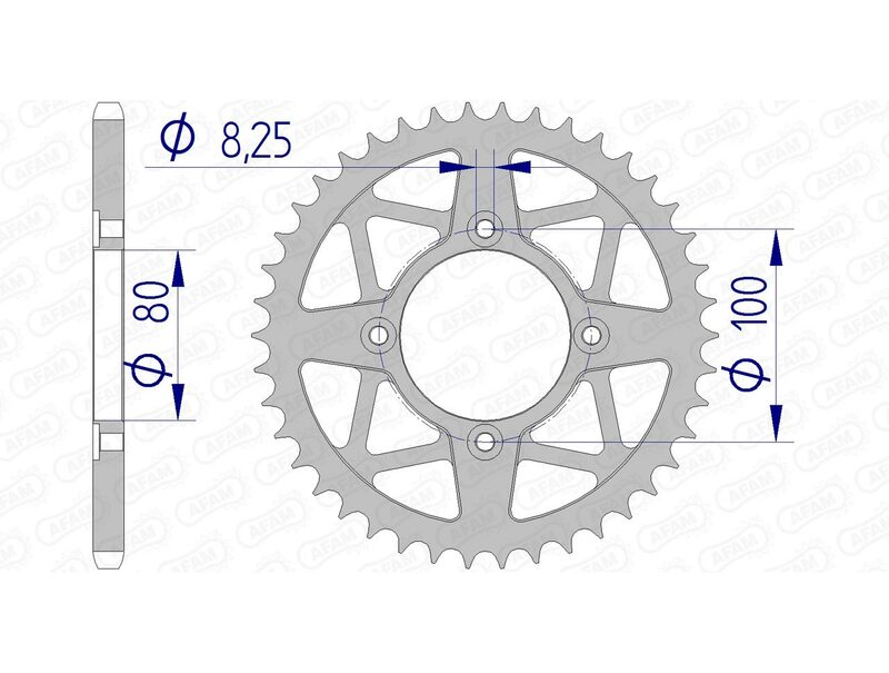 Couronne AFAM aluminium 93320 - 520 