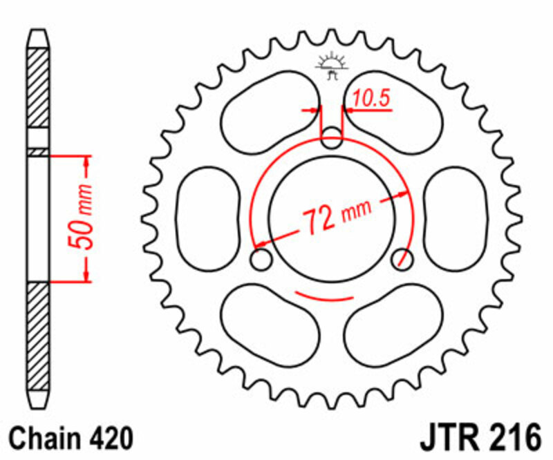 Couronne JT SPROCKETS Acier Standard - 420 