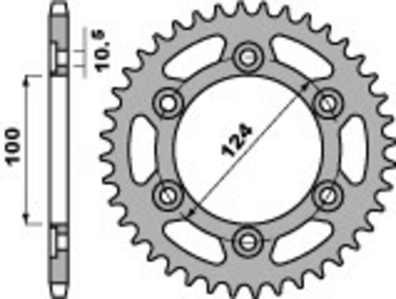 Couronne PBR acier C45 standard 1027 - 520 