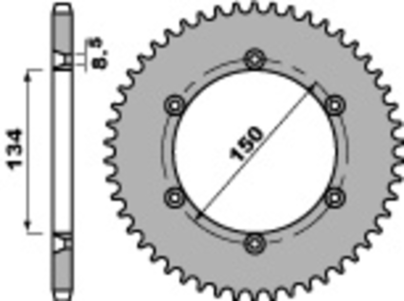 Couronne PBR acier C45 standard 4330 - 428 