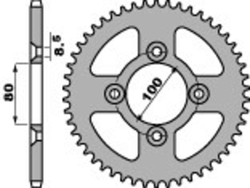 Couronne PBR acier standard 4351 - 428 
