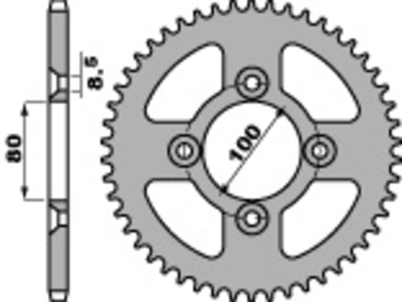 Couronne PBR acier standard 4351 - 428 