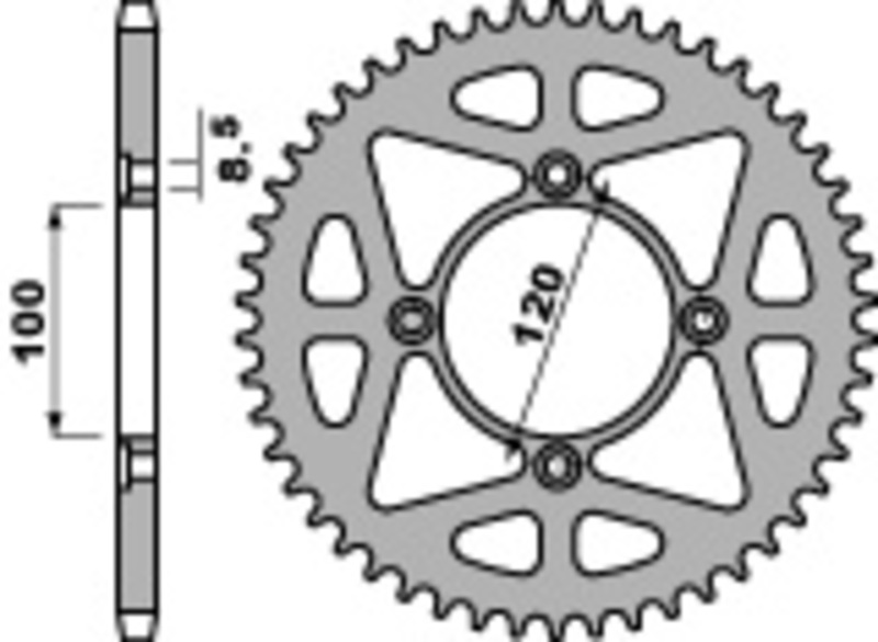 Couronne PBR acier standard 4478 - 428 
