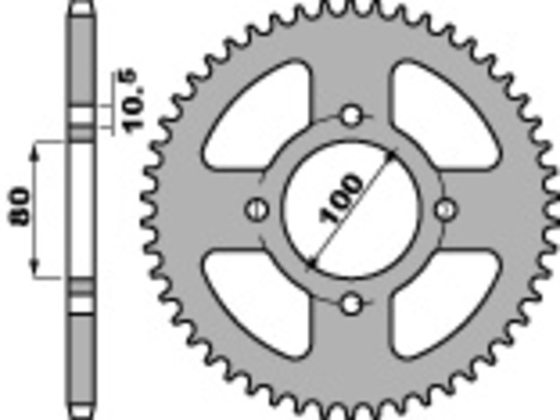 Couronne PBR acier standard 4533 - 428 
