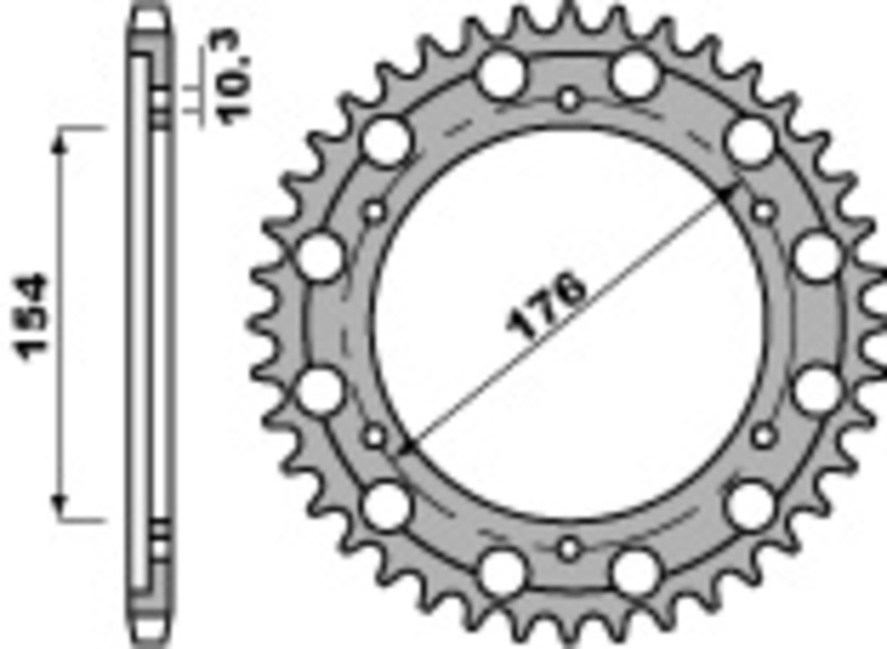 Couronne PBR acier C45 standard 4562 - 530 