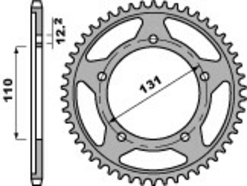 Couronne PBR aluminium ultra-light 4585 - 525 