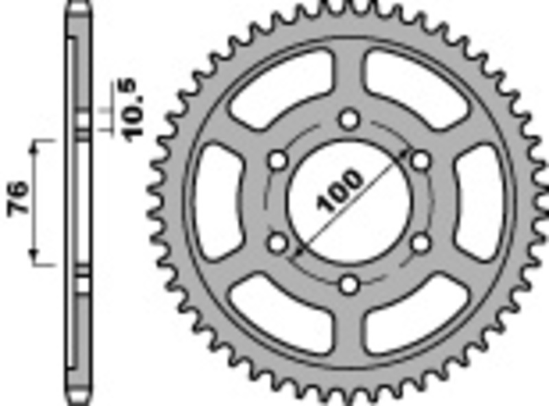 Couronne PBR acier C45 standard 825 - 530 