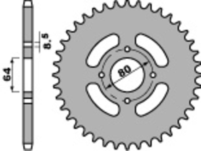 Couronne PBR acier standard 838 - 428 