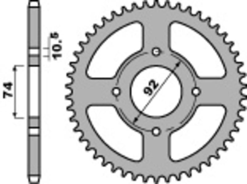Couronne PBR acier standard 848 - 530 