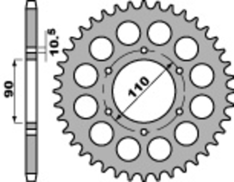Couronne PBR acier standard - 530