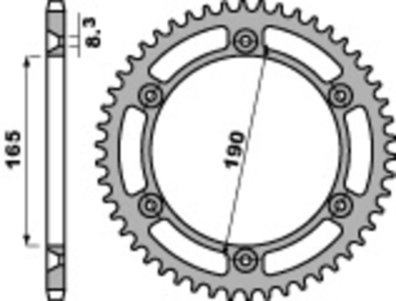 Couronne PBR acier C45 standard 896 - 520 