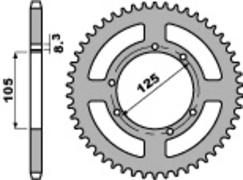 Couronne PBR acier standard 4413 - 428 