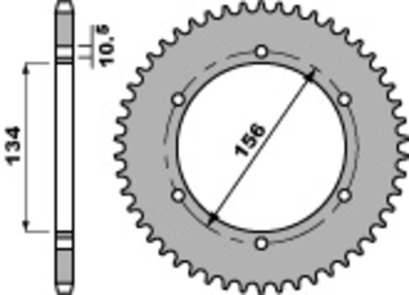 Couronne PBR acier C45 standard 508 - 520 