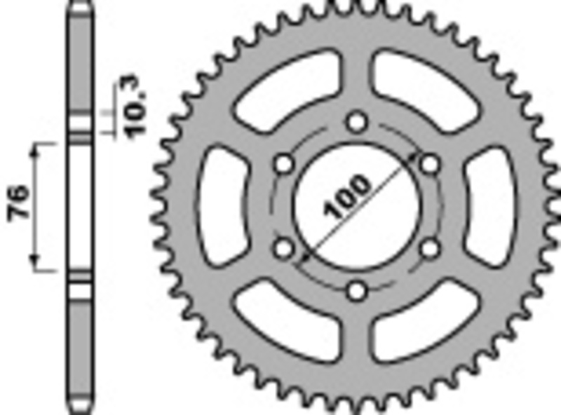 Couronne PBR acier C45 standard 823 - 520 
