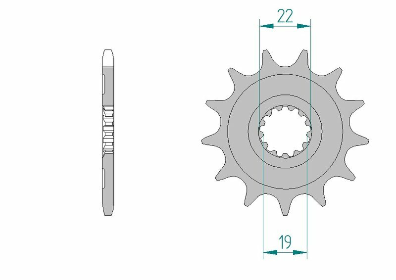 Pignon AFAM acier standard 64305 - 520 