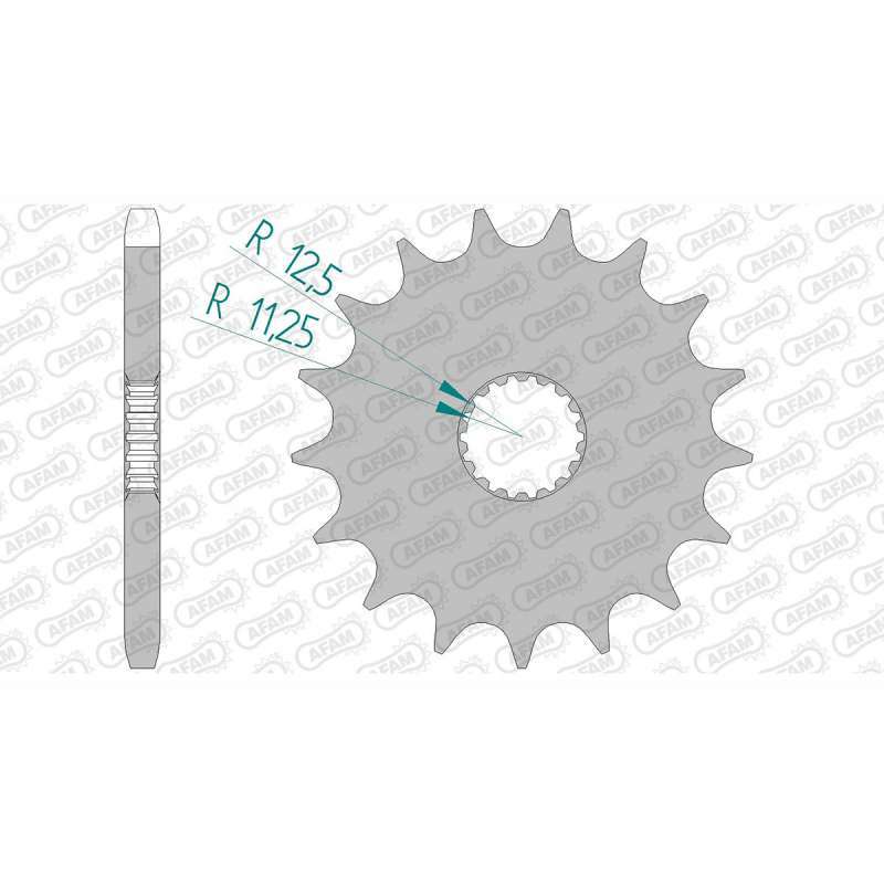 Pignon AFAM acier standard 88900 - 525 