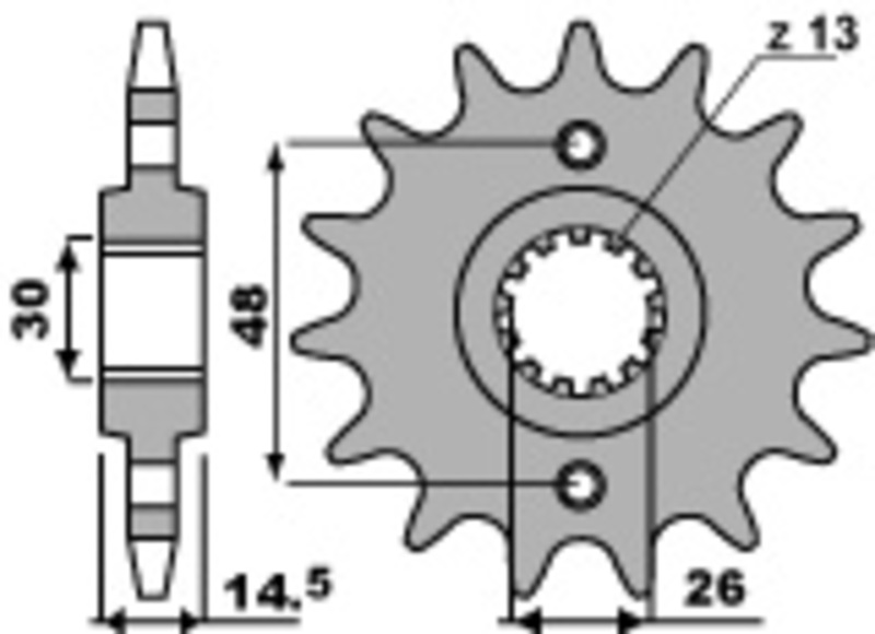 Pignon PBR acier standard 2047 - 525 