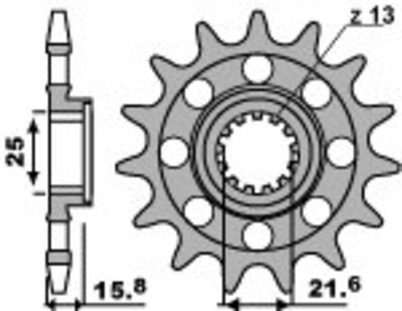 Pignon PBR acier standard 2093M - 520 