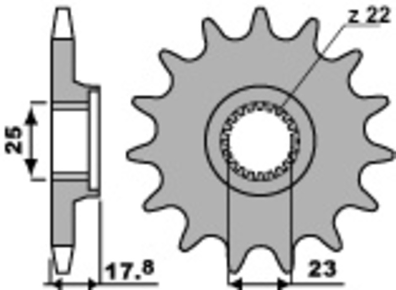 Pignon PBR acier standard - 520