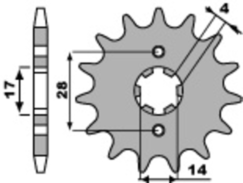 Pignon PBR acier standard - 420 