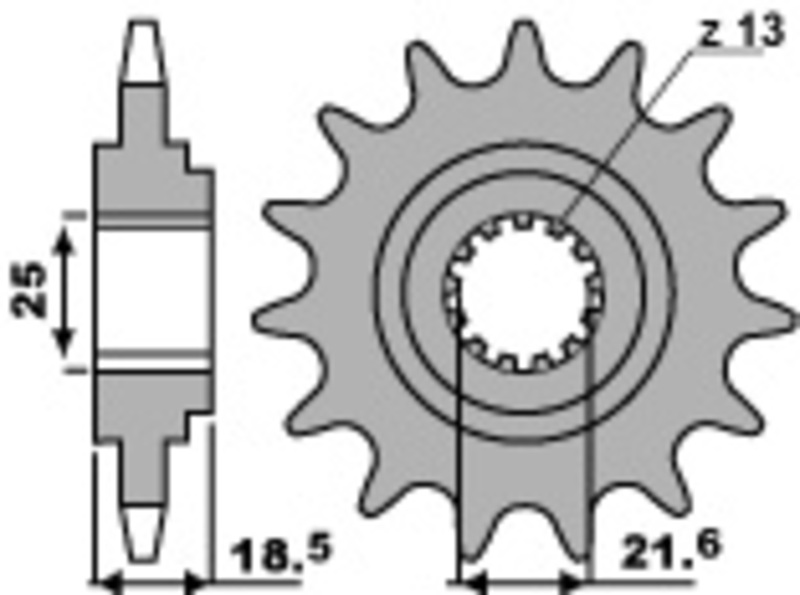 Pignon PBR acier standard 2119 - 520 