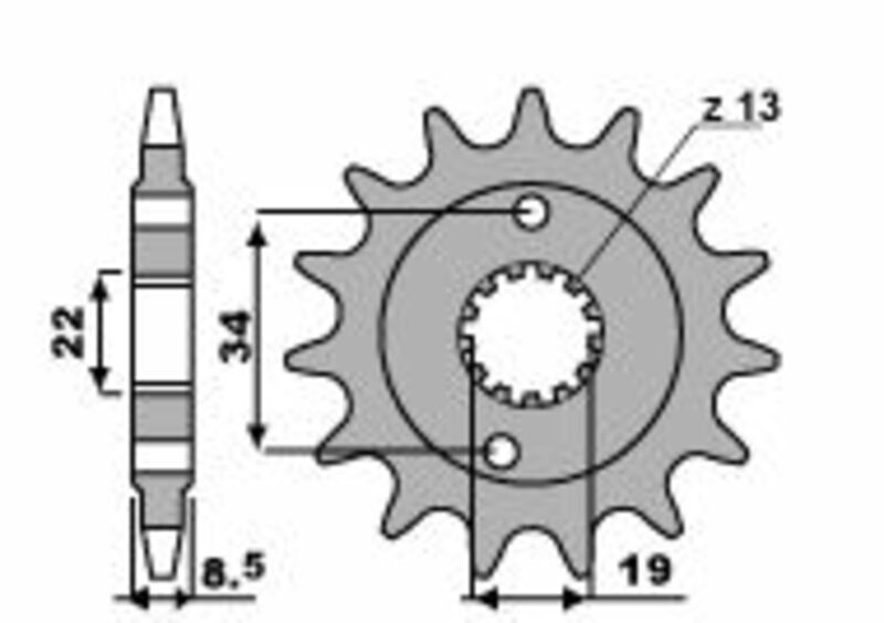 Pignon PBR acier standard 2276 - 520 