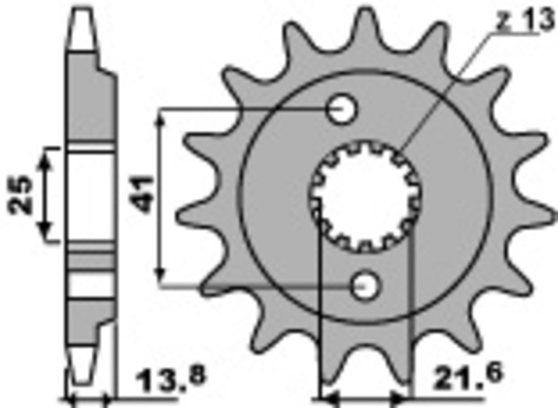 Pignon PBR acier standard 346 - 525 