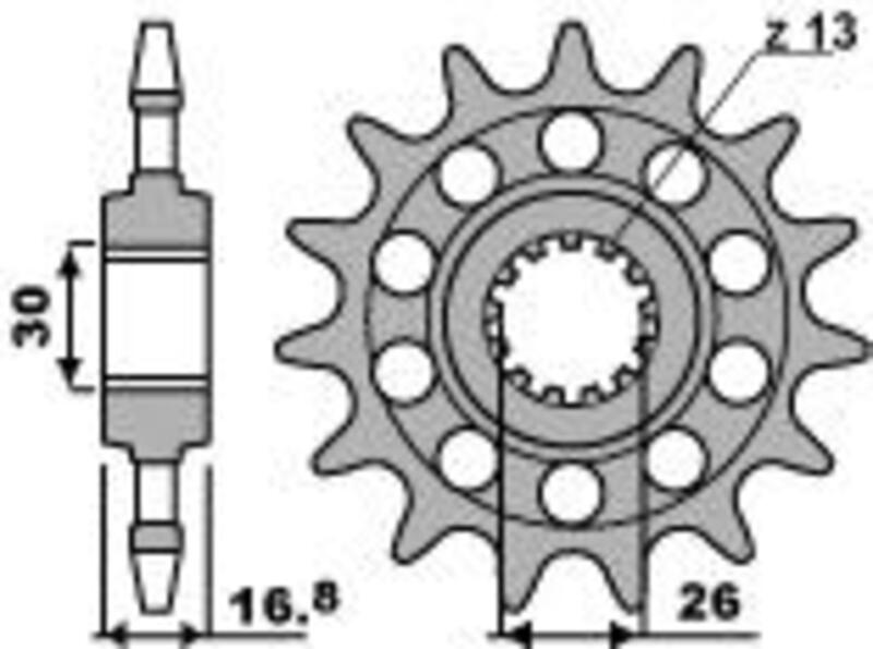 Pignon PBR acier standard 347M - 520 