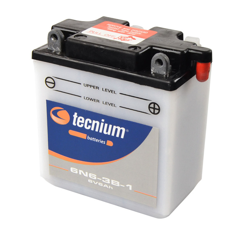Batterie TECNIUM conventionnelle avec pack acide - 6N6-3B-1 