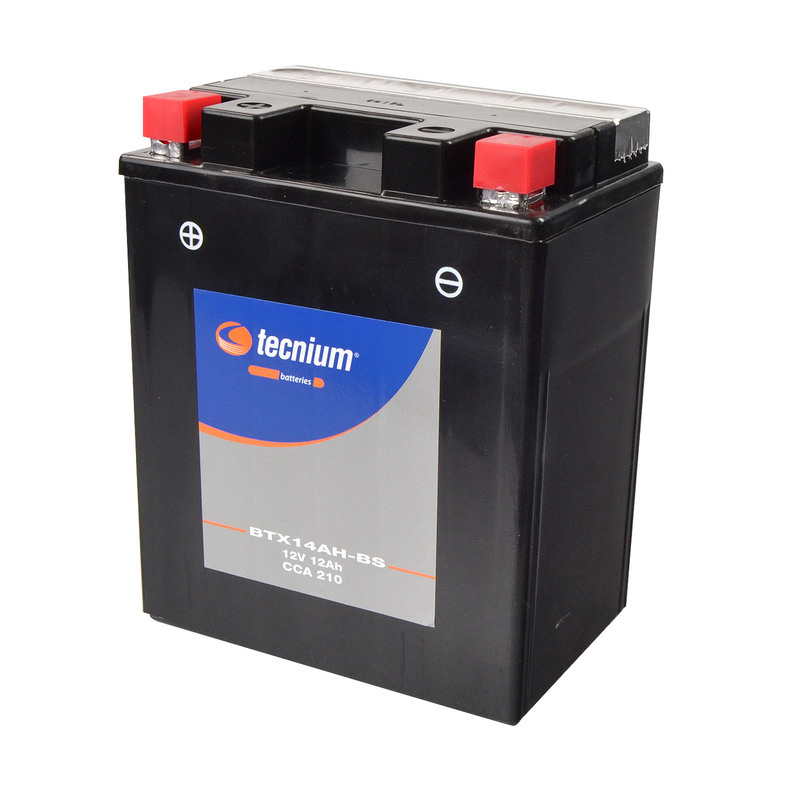 Batterie TECNIUM sans entretien avec pack acide - BTX14AH-BS 