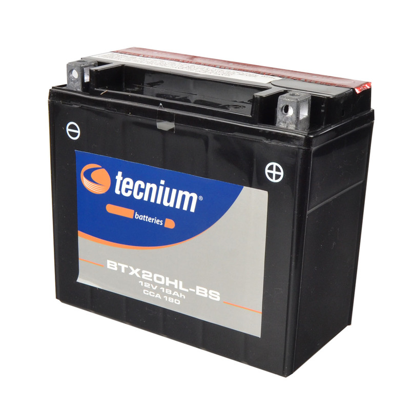Batterie TECNIUM sans entretien avec pack acide - BTX20HL-BS 