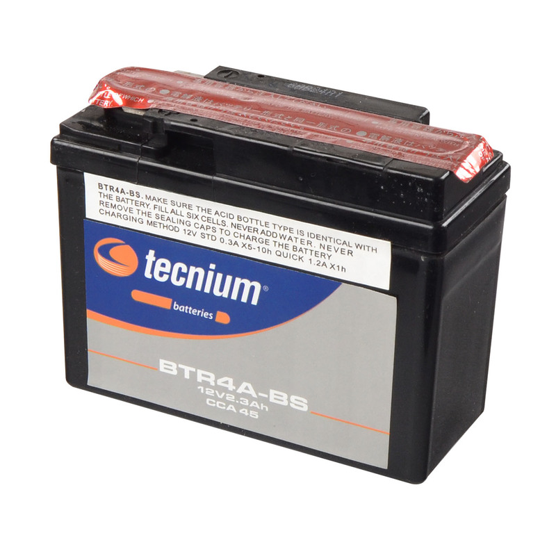 Batterie TECNIUM sans entretien avec pack acide - BTR4A-BS 