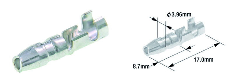 Cosse mâle électrique universelle ronde TOURMAX 