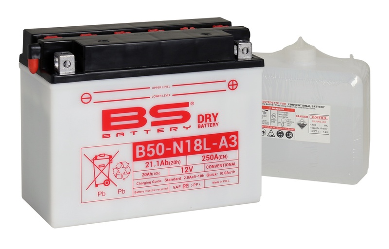Batterie BS BATTERY Haute-performance avec pack acide - B50-N18L-A3 