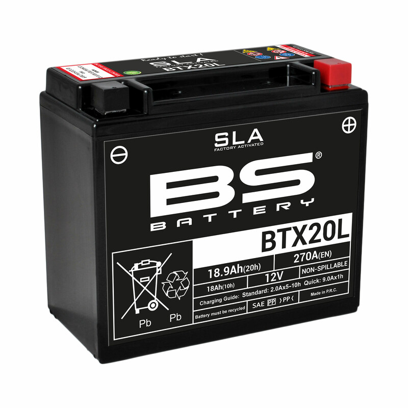 Batterie BS BATTERY Sans entretien avec pack acide - BTX20L 