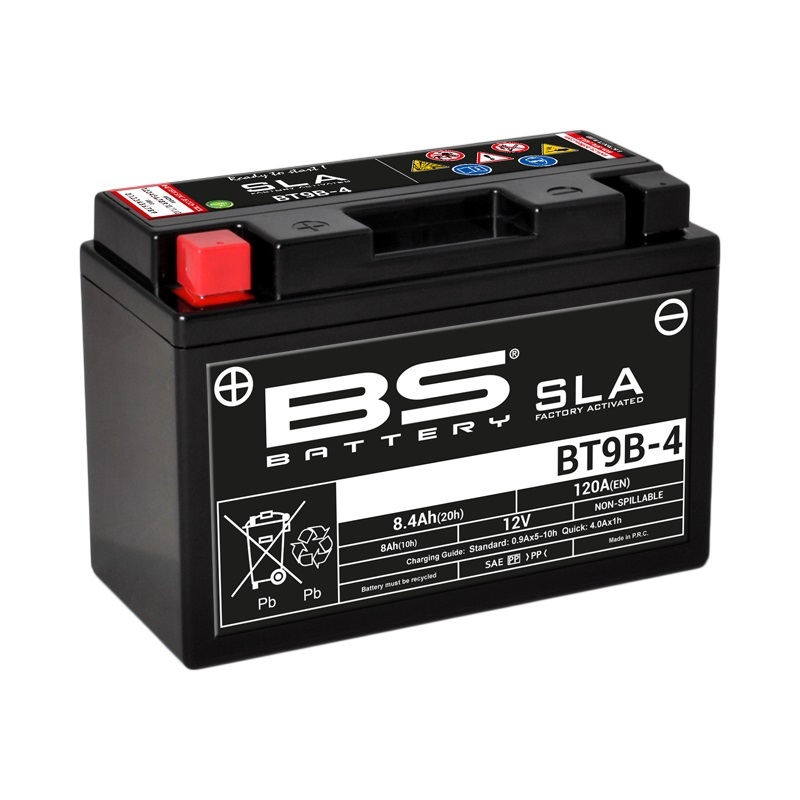 Batterie BS BATTERY SLA sans entretien activé usine - BT9B-4 