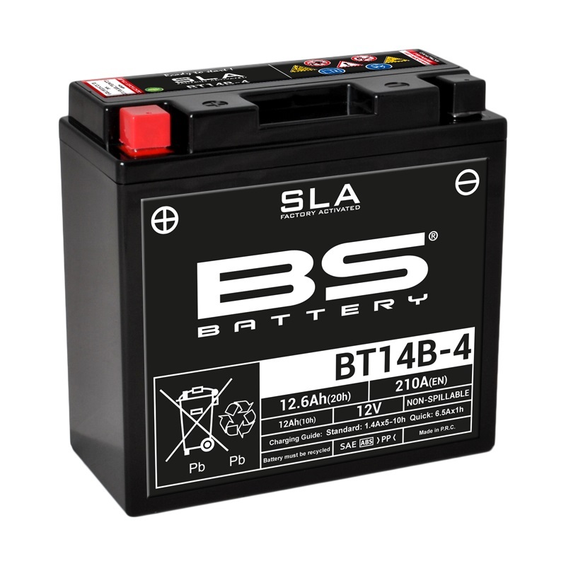 Batterie BS BATTERY SLA sans entretien activé usine - BT14B-4 