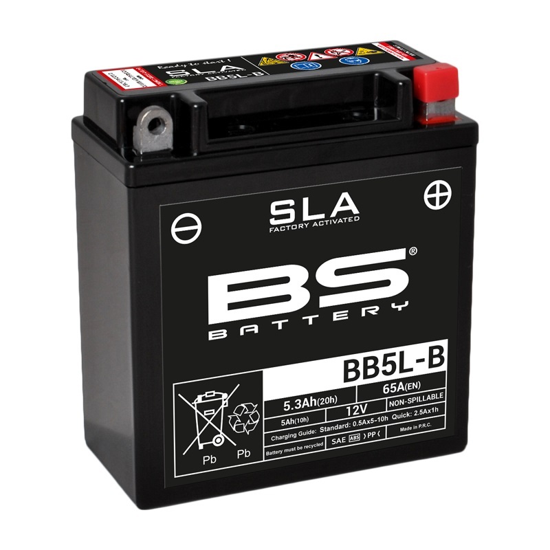 Batterie BS BATTERY SLA sans entretien activé usine - BB5L-B 