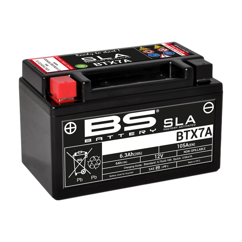 Batterie BS BATTERY SLA sans entretien activé usine - BTX7A 