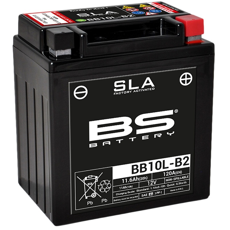 Batterie BS BATTERY SLA sans entretien activé usine - BB10L-A2/B2 