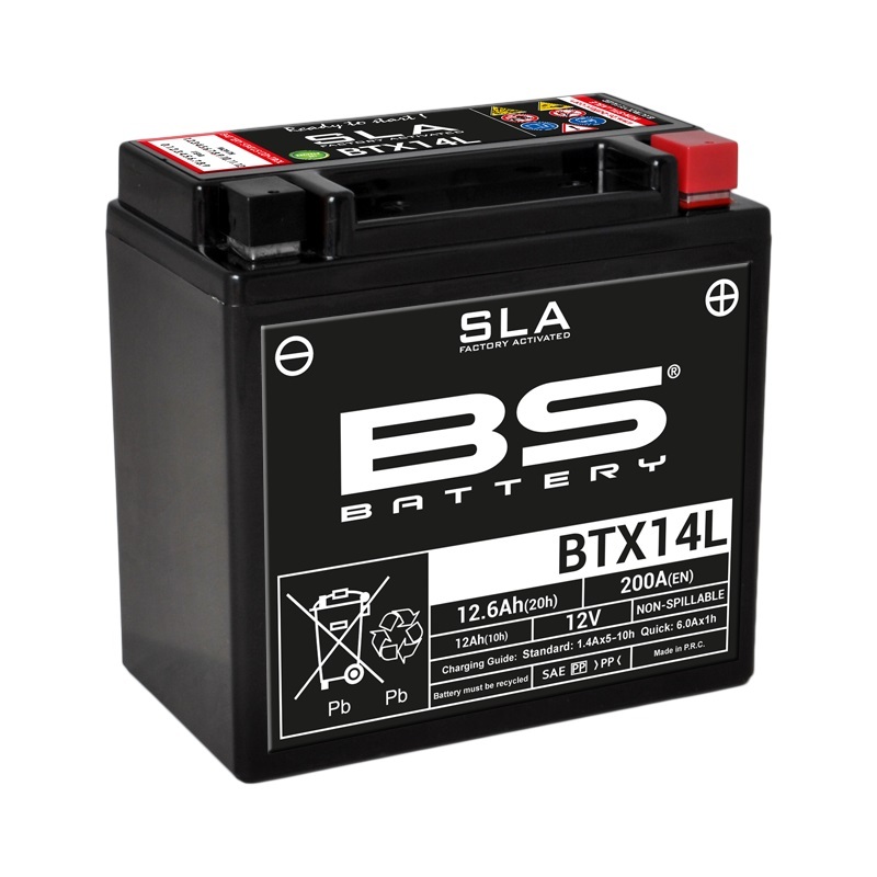 Batterie BS BATTERY SLA sans entretien activé usine - BTX14L 