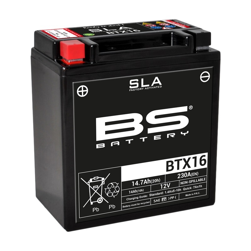 Batterie BS BATTERY SLA sans entretien activé usine - BTX16 
