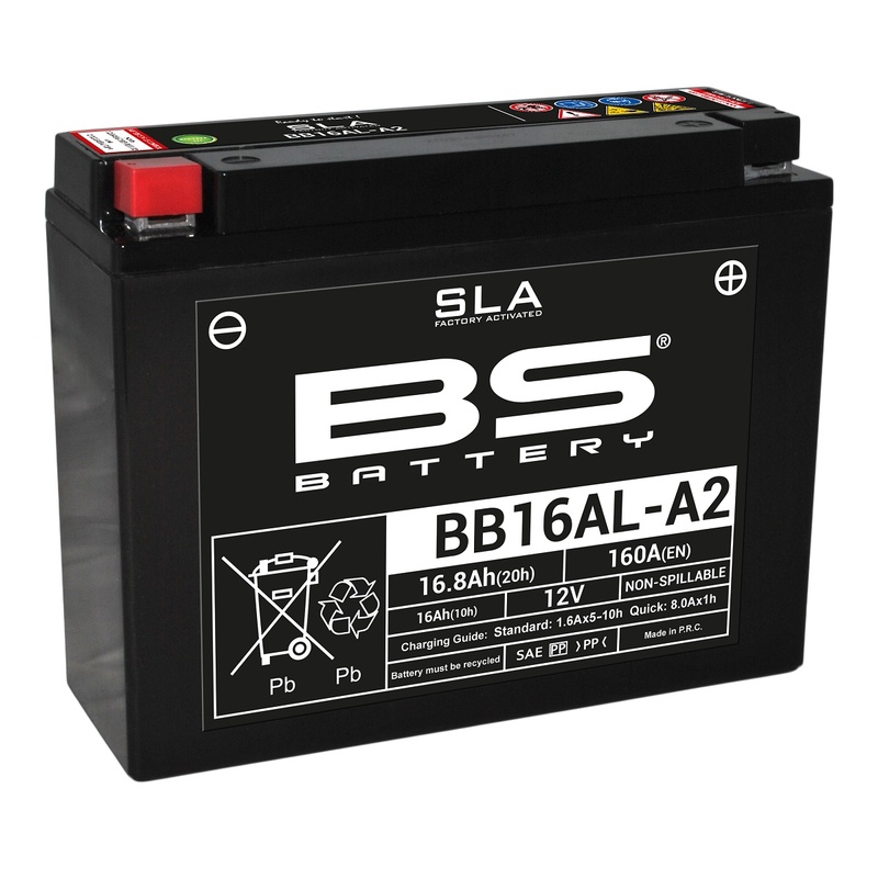 Batterie BS BATTERY SLA sans entretien activé usine - BB16AL-A2 