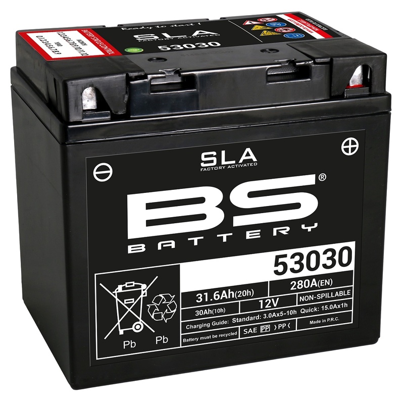 Batterie BS BATTERY SLA sans entretien activé usine - 53030 